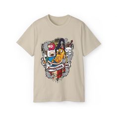 an unisex t - shirt with cartoon characters on it