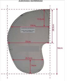 an image of the back side of a car seat cover with measurements for each section