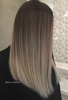 pιnтereѕт : @HerGuide Beige Blond, Ash Blonde Hair Colour, Ash Blonde Balayage, Straight Hair Cuts, Balayage Hair Dark, Ash Blonde Hair, Balayage Hair Blonde, Brown Blonde Hair