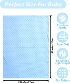 the size and measurements for a baby's diaper