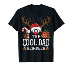 PRICES MAY VARY. Celebrate the magic of the season with our Christmas Matching The Cool Dad Reindeer Family Shirt. Discover designs for men and women suitable for the entire family. Make a statement with our -99 Gifts Christmas Reindeer Group- lineup. Click on the brand name above to access a diverse selection of matching products and variations ideal for festive group celebrations. Lightweight, Classic fit, Double-needle sleeve and bottom hem Zipper Repair, Christmas Matching, Broken Zipper, Holiday Tops, Bbq Accessories, Family Shirts, Branded T Shirts, Print Tops, Long Sleeve Sweater