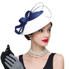 PRICES MAY VARY. Suitable For Head Circumference: 56-60cm/22-23.6inches. Measures 13.3 inches long, 12.9 inches across and approximately 7 inches high. The circumference of the hat is adjustable, so it stays on your head well The fascinators is made of 100% polyester, except the accessories. It is soft, lightweight, breathable and comfortable to wear Fashionable fascinators can be matched with different styles of clothing, show your charm and let you stand out in the crowd The fascinator hat can Black White Weddings, 50's Dresses, Kentucky Derby Fascinator, Pink Fascinator, Derby Fascinator, Black Fascinator, Women Church, Tea Party Dress, Elegant Hats