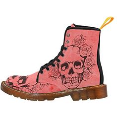 LEINTEREST Skull with roses peach Martin Boots Fashion Shoes For Women >>> You can find out more details at the link of the image. (This is an affiliate link) #Athletic Skull With Roses, Roses Pink, Skulls And Roses, Woman Reading, Martin Boots, Danner Mountain Light Boot, Dr. Martens Boots, Shoes For Women