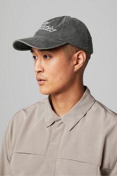 The Dad Hat FL2 Washed Black male Activewear >> Mens >> Accessories >> Hats regular Cherry On Top, Mens Activewear, Chain Stitch, Dad Hat, Back Strap, Style Icon, Dad Hats, Black Men, Accessories Hats