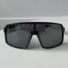 Brand New - Unisex Oakley Sutro Sunglasses In All Black - Frame Color: Polished Black - Lenses - Prizm Black Lenses - Size - One Size Fits All - Fit - Wide / High Bridge Fit Black Shield Sunglasses With Gradient Glass Lenses, Modern Black Anti-reflective Shield Sunglasses, Black Anti-reflective Shield Sunglasses, Black Anti-reflective Glass Shield Sunglasses, Black Shield Sunglasses With Tinted Glass Lenses, Black Glass Shield Sunglasses With Tinted Lenses, Black Glass Shield Sunglasses With Uva Protection, Black Tinted Glass Shield Sunglasses, Oakley Sutro Sunglasses