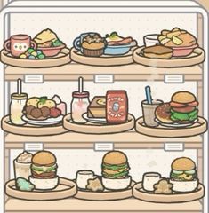 a refrigerator filled with lots of different types of food