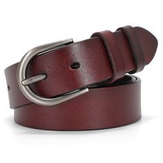 PRICES MAY VARY. ✦Fashion Leather Women Belt- The women designer leather belts are made premium quality leather. Soft and comfortable feature provides better wearing feeling. The solid & classic gold/silver buckle won’t get scratched easily, never out of date. ✦Fashion Accessory for Your Wardrobe -- A great way to dress up any outfit! No matter casual, formal. These plain womens western leather belts are perfect for jeans,pants, trousers, dress,etc. ✦Versatile Belt for Women -- Black/ Brown / Wh Western Leather Belts, Belts Brown, Western Leather Belt, Shopping List Clothes, Belt For Jeans, Womens Leather Belt, Women Belt, Belt For Women, Branded Belts