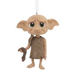 an ornament that looks like the character from star wars is hanging on a string