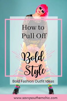 You have to think creatively to wear bold styles. Bold fashion screams its uniqueness. Bold wardrobes make you more expressive and spirited.If daring, bold, chic, adventurous, non-conformist or unique define your style message, you may have a bold or editorial style. Check out these bold outfit ideas. Bold And Chic Style, Chic Creative Outfits, Funky Over 50 Style, Funky Fashion Outfits Inspiration, Bold Clothing Style, Fun Fashion Outfits, Fun Funky Outfits, Colourful Edgy Outfits, Bold Colorful Outfits