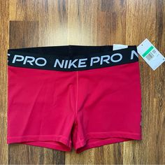 Nike Shorts Size: Xl Ships Same Day Or Next! Nike Pink Short Leg Bottoms, Nike Pink Shorts With Elastic Waistband, Nike Pink Workout Bottoms, Pink Nike Shorts With Elastic Waistband, Nike Pink Short Bottoms, Hot Pink Nike Pro Shorts, Nike Athletic Shorts With Built-in Shorts For Sports Season, Pink Nike Fitted Shorts, Nike Team-colored Athletic Shorts For Sports Season