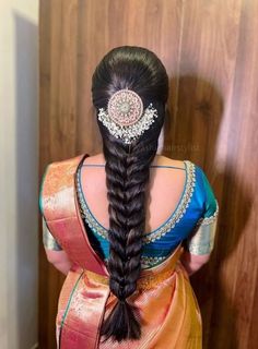 Simple Hairstyle For Saree, Indian Hairstyles For Saree, Simple Bridal Hairstyle, South Indian Wedding Hairstyles, Ideas Haircut, Saree Hairstyles