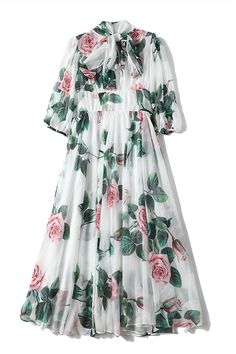 Runway Fashion Boho Chiffon Dress Bow-Neck, Lantern Sleeve, Floral Print Holiday, Cocktail, Party Women's Dress SIZE GUIDE (CM) Size Bust Waist Sleeve Shoulder Length S 86 / 45 / 123 M 90 / 46 / 124 L 94 / 47 / 125 XL 98 / 48 / 126 XXL 102 / 49 / 127 Summer Party Chiffon Dress With Short Sleeves, White Chiffon Short Sleeve Party Dress, Spring Party Chiffon Dress With Short Sleeves, Spring Party Chiffon Dress With Floral Print, Spring Party Floral Print Chiffon Dress, Short Sleeve Chiffon Party Dress For Spring, Spring Party Floral Chiffon Dress, Flowy Floral Print Chiffon Party Dress, Floral Print Chiffon Party Dress