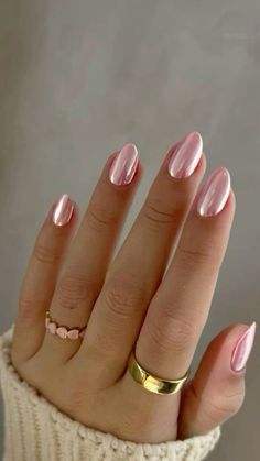 Hoco Nails, Pink Chrome, Simple Gel Nails, Fire Nails, Makati