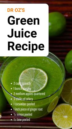 dr oz green drink | dr oz green juice ingredients | juice recipes | healthy smoothie recipes | smoothie recipes | green juice recipes for weight loss Easy Green Juice, Easy Green Juice Recipe, Green Drink Recipes, Green Juice Smoothie, Green Juice Recipe, Green Juice Recipes