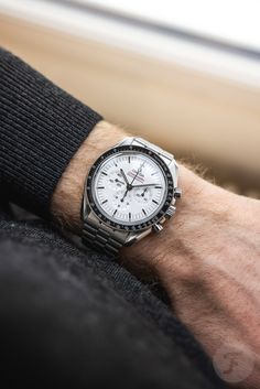 Hands-On: The White-Dial Omega Speedmaster “Daniel Craig” Omega Speedmaster Professional, Rolex Explorer Ii, Speedmaster Professional, Its A Mans World, Daniel Craig, Telling Time, Omega Speedmaster, Luxury Watches For Men