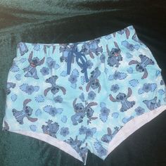 Brand: Disney Character: Stitch From Lilo & Stitch. Women’s Sleep Shorts. Functional Drawstring In Waist Size: Large (34-36) Inseam: 1.5” Fabric: 60% Cotton 40% Polyester Condition: Nwt Hol.1-2672 Bedtime Clothes, Bedtime Outfit, Cute Pajama Sets, Cute Pajamas, Disney Character, Lilo Stitch, Disney Lilo, Sleep Shorts, Pajama Sets