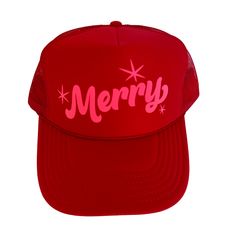 Merry Trucker Hat Spreading the Holiday Cheer! This his or hers trucker is part of our Holiday Collection. Cute and perfect for all your Holiday events. So light, medium profile and a perfect addition to your growing hat collection. 5 Panel Foam Mesh Back Trucker, Pro Style Adult Sizing 100% Poly Foam Front, 100% Nylon Back California Christmas, Lifeguard Hat, Southern California Beaches, Toddler Accessories, Holiday Events, Hat Collection, Beach Lifestyle, California Beach, Beach Essentials