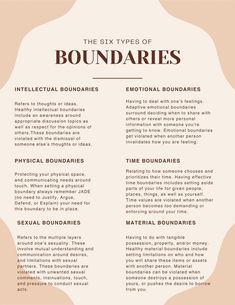 Types Of Boundaries, Mental Health Facts, Self Care Bullet Journal, Writing Therapy, Healthy Relationship Advice, Feelings And Emotions, Mental And Emotional Health, Shadow Work, Self Care Activities