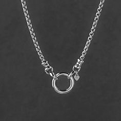 Stylish and versatile, this sterling silver rounded box chain necklace boasts a front circle clasp, ideal for interchangeable charms and pendants. Chain: Solid 925 Italian Sterling Silver Rounded Box Chain Necklace, 2.5mm width Clasp: Solid 925 Sterling Silver 14.5mm Hinged Round Push Clasp, ideal for interchangeable pendants and charms Size options: 16" to 24" - Measuring for necklace length: Using a flexible measure tape or string, wrap around neck and align ends where you want the necklace to Box Chain Necklace, Round Box, Box Chain, Solid 925 Sterling Silver, Best Gift, Priority Mail, Chains Necklace, Gift For Her, Best Gifts