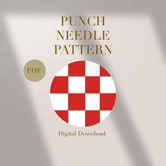 a red and white checkerboard pattern is shown on the cover of a book