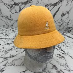 Brand New W/Tags Amazing Kangol Hat Material: 60% Polyester, 40% Acrylic Headband: 100% Nylon Season: Spring/Summer Casual Yellow Sun Hat With Flat Brim, Casual Yellow Flat Brim Sun Hat, Casual Yellow Sun Hat, Kangol Bucket Hat, Camel Flats, Kangol Caps, Kangol Hat, Driving Cap, Kangol Hats