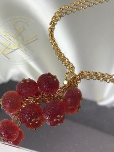 Gold plated chain with pendant. Pendant in the form of a bunch of lingonberries with a frozen berry effect. Luxury quality fittings. Handmade glass berries. Luxury Glass Jewelry For Weddings, Chain With Pendant, Bridesmaid Gifts Jewelry, Jewelry Bridesmaid, Gold Plated Chains, Bridesmaids Gifts, Gift Item, Bridesmaid Gifts, Necklace Etsy