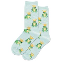 Frog Prince Kid's Crew Socks Blue Nurse Jokes, Light Blue Shoes, Frog Prince, Kids Socks, Fashion Socks