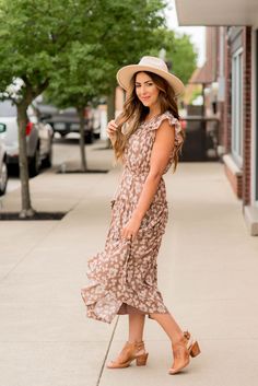 Forget Me Not Tiered Midi Dress Beige Tiered Midi Dress For Spring, Fitted Tiered Midi Dress With Floral Print, Fall Midi Dress With Ditsy Floral Print, Fall Floral Print Tiered Midi Dress, Beige Midi Dress With Ditsy Floral Print, Fall Picture Outfits, Burgundy Midi Dress, Basic Long Sleeve Tee, Basic Cardigan