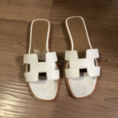 Hermes Oran Sandals Size 37.5 Comes With Box, Dustbags, Receipt Hermes Oran White, Hermes White Sandals, Hermes Etoupe Sandal, Hermes Legend Sandals, Hermes Sandals Yellow, Hermes Oran Sandals, Hermes Oran, Hermes Shoes, Shoes Color