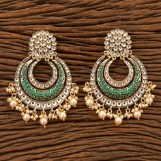 Height = 95 mm || Width = 70 mm Bollywood Style Indo Western Earring Gorgeous kundan, pearls, meenakari contemprory earrings, light weight Highest quality and craftsmanship, Ready to ship from Edison NJ USA Please contact us any questions Festive Chandbali Earrings For Pierced Ears, Ornate Meenakari Earrings For Festive Occasions, Green Round Earrings For Festivals, Meenakari Drop Earrings For Celebration, Green Pearl Earrings For Festivals Gift, Green Pearl Earrings For Gift And Festivals, Fusion Style Meenakari Drop Earrings, Fusion Meenakari Drop Earrings, Green Meenakari Dangle Earrings