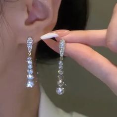 Crystal diamond formal-styled bridal drop earrings. To avoid tarnish, limit exposure to water, perfume, or body cream. 2-day processing. Shipped in 4-7 days. Shiny Jewelry, Prom Accessories, Wedding Earrings Drop, Long Tassel Earrings, Wedding Party Jewelry, Birthday Jewelry Gift, Trendy Earrings, Valentines Jewelry, Gold Colour