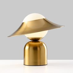 MIRODEMI® Gold Metal Glass Ball With Hat LED Home Decor Table Lamp Warm light / With hat Table Led, Decorative Table Lamps, Light Project, Gold Glass, Glass Ball, Simple Shapes, Modern Chandelier, Glass Lighting, Edison Light Bulbs