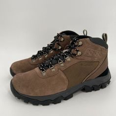 Columbia Men's Newton Ridge Plus Hiking Shoes - New In Box Color: Dark Brown/Dark Grey Size: 8.5 Style #: Bm2812-204 Retail: $100 Rugged Brown Sports Boots, Brown Fade-resistant Waterproof Boots For Sports, Brown Low-top Waterproof Hiking Boots, Brown High-top Hiking Boots For Sports, Brown High-top Hiking Boots, Brown Round Toe Hiking Boots For Sports, Brown Steel Toe Waterproof Boots For Sports, Brown Low-top Work Boots For Outdoor Activities, Brown Gore-tex Work Boots For Outdoor Activities