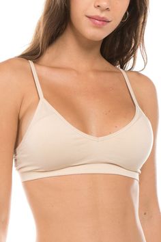 Seamless bra with adjustable straps 34b Bra Size, 32b Bra Size, No Show Bra, Seamless Bra Top, Female Products, Dusty Coral, Dr Closet, Backless Bra, Convertible Bra