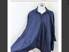 Authenticity guaranteed JUNYA WATANABE CommeDes Garcons blue long sleeve loose top Has 6 button fromt closure 100% Cotton Size tag says Medium and will fit a Medium or around 4,5,6  woman but please check the listed measurements below to make sure this will fit you. No returns or exchanges if you purchase and doesn't fit.  Measurement below are approximate, taken flat not stretched and all in inches: length ( top of shoulder to to hem) 31 inch.  armpit to armpit: 16 in. arm width: 6.75 in. waist Oversized Long Sleeve Tops With Buttons, Blue Long Sleeve Blouse With Button Closure, Blue Long Sleeve Tops With Button Cuffs, Long Sleeve Blue Blouse With Button Cuffs, Blue Oversized Long Sleeve Blouse, Oversized Blue Long Sleeve Blouse, Button Long Sleeve, Loose Top, Junya Watanabe