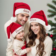 🎅 Customized Christmas Hats | Knitted Christmas Hats | Embroidered Christmas Hats | Name Christmas Hats | Christmas Gifts 🎄 Celebrate the holiday season in style with our Customized Christmas Hats! These cozy, knitted hats are perfect for adding a personal touch to your festive celebrations. With embroidered names or special messages, these Christmas hats make great gifts for loved ones or a fun family tradition! Product Features: ✨ Personalized Embroidery: Add your name or holiday phrase for Hats Christmas, Embroidered Names, Christmas Cap, Hats Knitted, Christmas Hats, Embroidered Christmas, Name Christmas, Family Tradition, Toddler Christmas