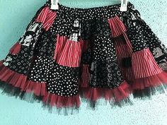 Betty BoopPatchwork and Tulle Ruffled Skirt, Costume,  Women's Adult Teen  | eBay Black Patchwork Tiered Skirt, Black Tiered Patchwork Skirt, Fitted Patchwork Tiered Skirt, Party Mini Skirt With Patchwork, Patchwork Skirt For Party, Halloween Tiered Ruffle Skirt, Skirt Costume, Ruffled Skirt, Ruffle Skirt