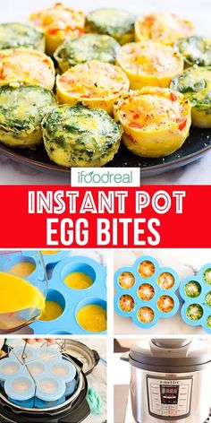 an image of instant pot egg bites recipe