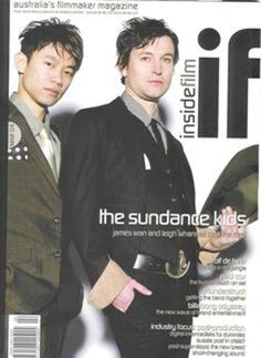 two men in suits standing next to each other on the cover of if magazine,