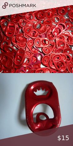 1000 Red Aluminum Can Tabs Pop Soda Tabs Fun And Easy Diys, School Donations, Willow Tree Figures, Bumble Bee Costume, Blue And Yellow Dress, Easy Diys