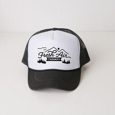 Looking for a cute hat to wear? Make sure to check out our cute foam trucker hats. These hats are one size fits most, with an adjustable back snap. They are the perfect addition to any casual outfit! Black Baseball Cap Trucker Hat For Camping, Black Baseball Cap For Camping, Black Cap For Camping, 5-panel Outdoor Hat With Letter Print, Black Snapback Trucker Hat For Camping, Black Snapback Baseball Cap For Camping, Fun Black Trucker Hat For Outdoor, One Size Fits Most Snapback Hat For Camping, Trendy Trucker Hat For Outdoor Activities