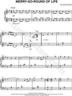 merry - go - round of life sheet music