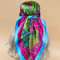 Four Seasons New Silk Scarf Silk Hijab, Beach Scarf, Beach Shawl, Hijab Scarf, Protector Solar, The Four Seasons, Headband Styles, Long Shirt Dress, Women Cargos