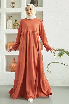 Pleated Tiered Maxi Dress Maxi Dress By Baano 38 Orange Red Casual Orange Ruffled Maxi Dress, Casual Orange Maxi Dress With Ruffles, Casual Solid Color Pleated Maxi Dress, Casual Solid Pleated Maxi Dress, Modest Pleated Maxi Dress, Modest Pleated Midi Maxi Dress, Casual Long Sleeve Pleated Maxi Dress, Casual Maxi Dress For Layering, Modest Flowy Pleated Maxi Dress