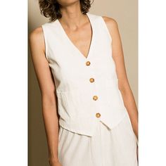 Golondrina Via Bona Drag (No Tags) Xs/S (Sold Out) Nwot, Never Worn Two Pocket, Fitted Classic Vest Contrasting Tortoise Shell Buttons 100% Natural Cotton Rough Natural Weave Deep V Neck Sleeveless Layering Piece Button Front Tank Cream, Ivory, Stone, Neutral, Off White Approx Measurement Bust 16” Waist 13” Length 25” Tags: Shaina Mote, Ilana Kohn, Tortoiseshell, Retro Vintage Vibes, 80x2, Linen Note: Its Undyed Thread So Pls Expect Small Variations In Texture/Color Offers Welcome!!! White Sleeveless Spring Vest, White Sleeveless Vest For Spring, White Sleeveless Vest For Day Out, White Vest For Spring Day Out, White Cotton Vest For Day Out, Summer White Vest For Day Out, Chic White Vest, White Linen Casual Vest, White V-neck Vest For Spring