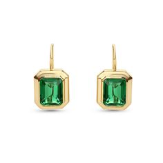 7.33 Cts Tsavorite Colored Doublet Quartz Earring in Brass January Birthstone Jewelry, April Birthstone Jewelry, September Birthstone Jewelry, March Birthstone Jewelry, Yellow Jewelry, Brown Jewelry, June Birthstone Jewelry, August Birthstone Jewelry, July Birthstone Jewelry