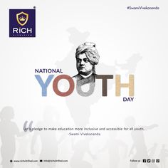 the national youth day poster for india