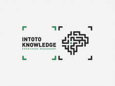 the logo for intot to knowledge knowledge management is shown in green and black