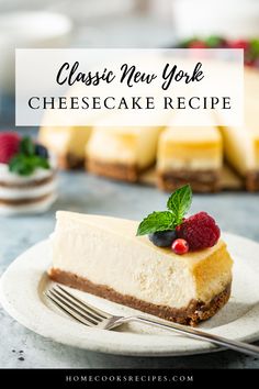 Unlock the Secrets of a Classic New York Cheesecake Classic New York Cheesecake, New York Cheesecake Recipe, Unique Desserts, Classic Desserts, Cheesecake Recipe, Homemade Desserts