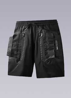 functional shorts Techwear Shorts, Apocalyptic Clothing, Techwear Pants, Techwear Outfits, Futuristic Aesthetic, Utility Shorts, Technical Clothing, Sun Sets, Japanese Streetwear